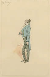 ポールドンベイ氏、1920年代頃（紙にトイレとペンとインク）